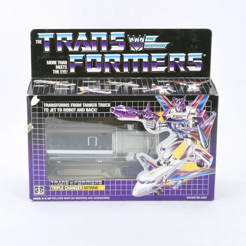Transformers G1 Triple Changer Octane Decepticon Action Figure Transforming Toys