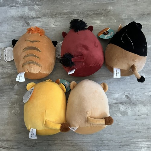 Squishmallows The Lion King 7” Plush COMPLETE SET Simba Nala Scar Pumbaa Timon - Picture 2 of 9