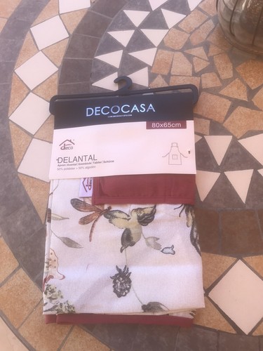 Apron butterfly apron with front pocket ex quality pinny new with tags Decocasa