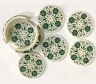 Marble coasters Handmade Semi Precious stones Inlay Art Home Decor