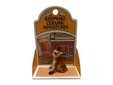 Vintage Wallace Berrie & Co 1975 Keepsake Ceramic Miniatures Dog 2812 Figures