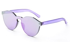 Cat Eye Sunglasses Transparent Eyewear Candy Sun Shades Luxury Purple UV 100 