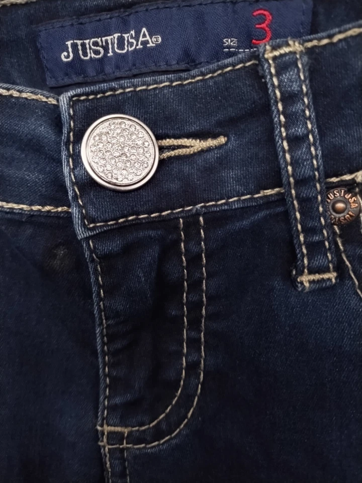 Pantalones de mezclilla para mujer Just USA talla 3 azules Foto 3 de 4