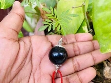 Black ebony wood beads Pure Black Ebony Wood Karungali Kattai PENDANT + BEST PRI