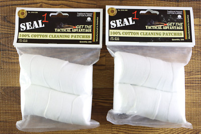 SEAL1 1010-250 Cleaning Patches For .270 35 cal 1-3/4'' Bag of 250 LOT OF 2 USA