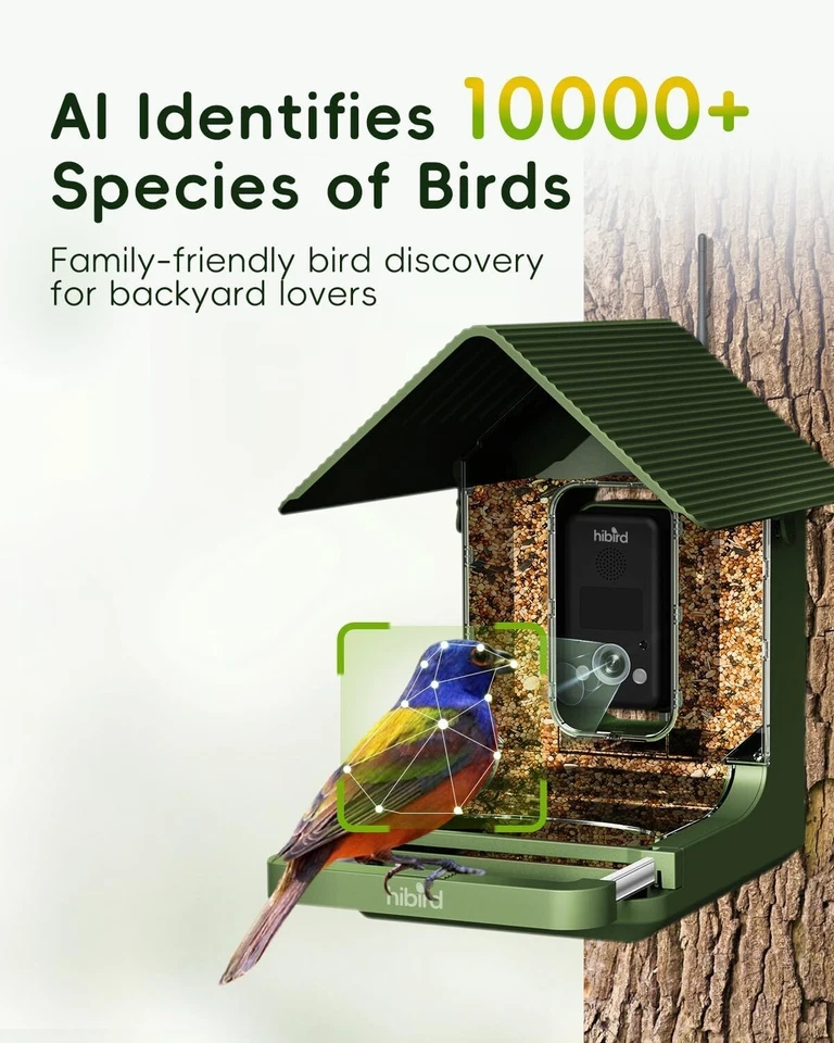 Smart Wireless Bird Feeder with Camera, 32MP Camera, 4K Video, 2.4/5G Wifi, IP66 - Image 2 of 4