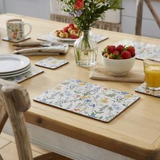 Placemat - 4 Pack Ulster Weavers Cottage Garden Cork Backed Print Multi