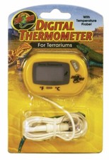 Zoo Med Digital Terrarium Thermometer, Yellow