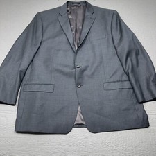 Laurn Ralph Lauren Blazer Mens 52L Long Big Gray Wool Single Breast Two Button