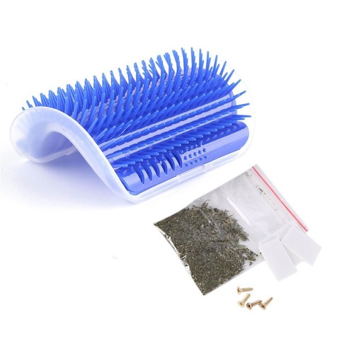 Cepillo para gatos esquina juguetes para gatos con hierba gatera masaje peluquero automático peine cepillo de frotar - Imagen 13 de 14