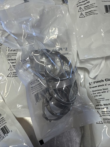 Apollo ~ Pinch Clamps, 1" Stainless Steel, 100 psi, 140 ct, #194837, LWSPOLYPC1 - Picture 3 of 3