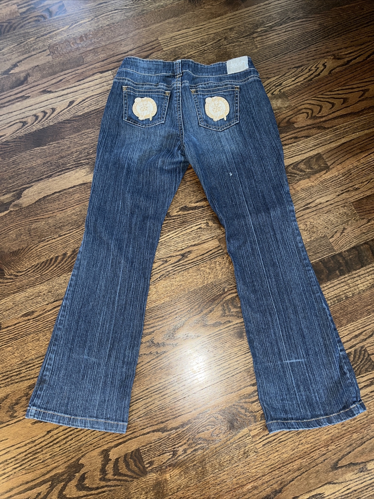 TOUCH BY ALYSSA MILANO BOSTON CELTICS LOGO DARK WASH WIDE LEG SIZE 32 - View 5