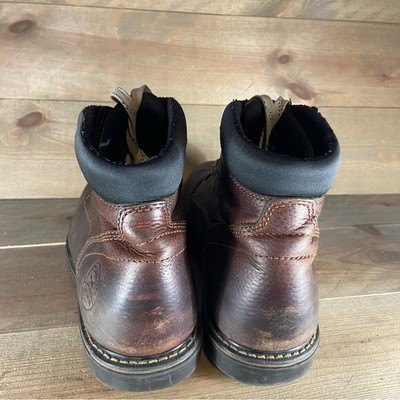 red wing Farmington mens size 12 shoes brown leather steel toe work boots red wing farmington mens size 12 shoes brown leather steel  main image 2