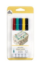 Ek Tools Paint Markers   Primary, Fine Point - 5pk