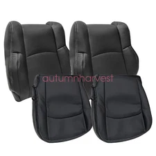 Both Side Bottom & Top Leather Seat Cover For 2013-2018 Dodge Ram 1500 Laramie