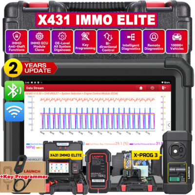 LAUNCH X431 IMMO ELITE PLUS PRO5 Car Diagnostic Tool ECU Key Programming Scanner