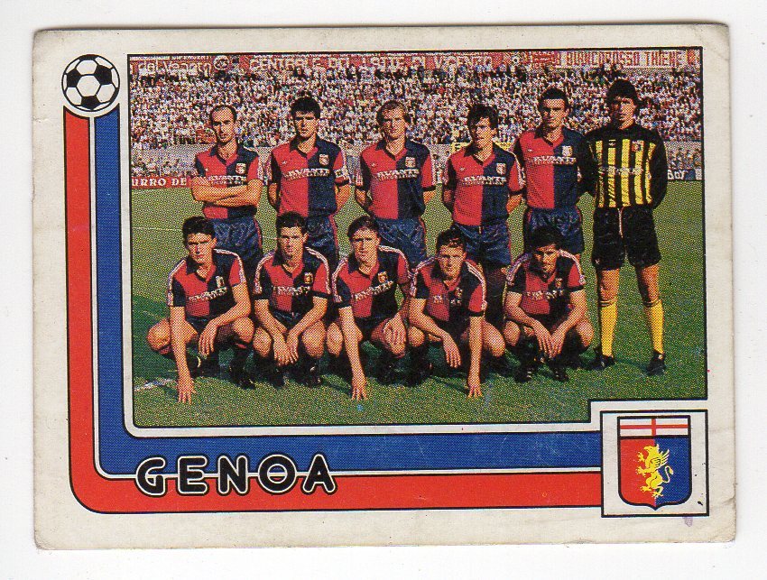 Figurine Panini Calciatori 1986/87 - N°393 Genoa Scudetto - Collection Football Italien