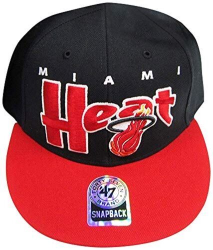 MIAMI HEAT '47 MVP Wool Blend Hat - Structured Cap With Raised Embroidery, Adjustable Velcro Closure