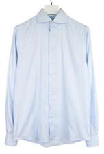 SUITSUPPLY Try On Slim Fit Formal Shirt Men's 39L / 15 1/2L Cutaway Collar Blue