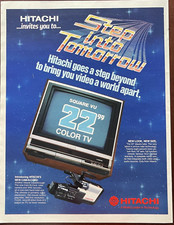 1985 Hitachi Vintage Print Ad Invites You Step Into Tomorrow Video A World Apart