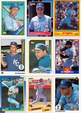 Huge 45 JIM EISENREICH different cards lot 1988 - 1998 Royals Phillies Marlins