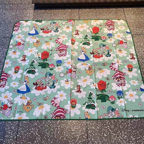 2024 China Starbucks Disney Alice in Wonderland Cheshire Cat Bag Picnic Mat - Picture 10 of 10