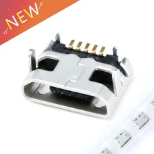 100PCS Micro USB 5P 7.2mm Female SMD DIP Socket Connector for Repair