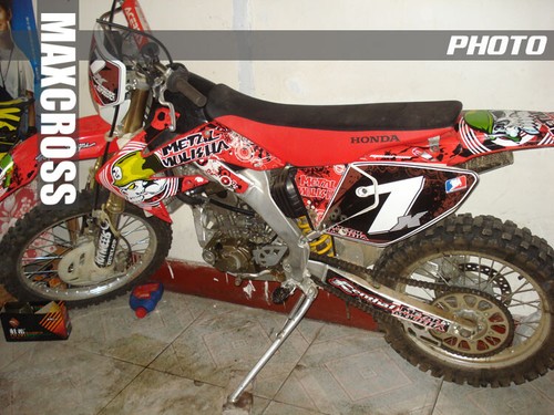Maxcross Design Graphic kit Full Decal FOR HONDA 2004-2019 CRF250X CRF450X - Picture 4 of 5
