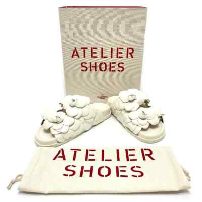 Valentino Garavani Atelier Rose Edition Sandals 36 White Women New 