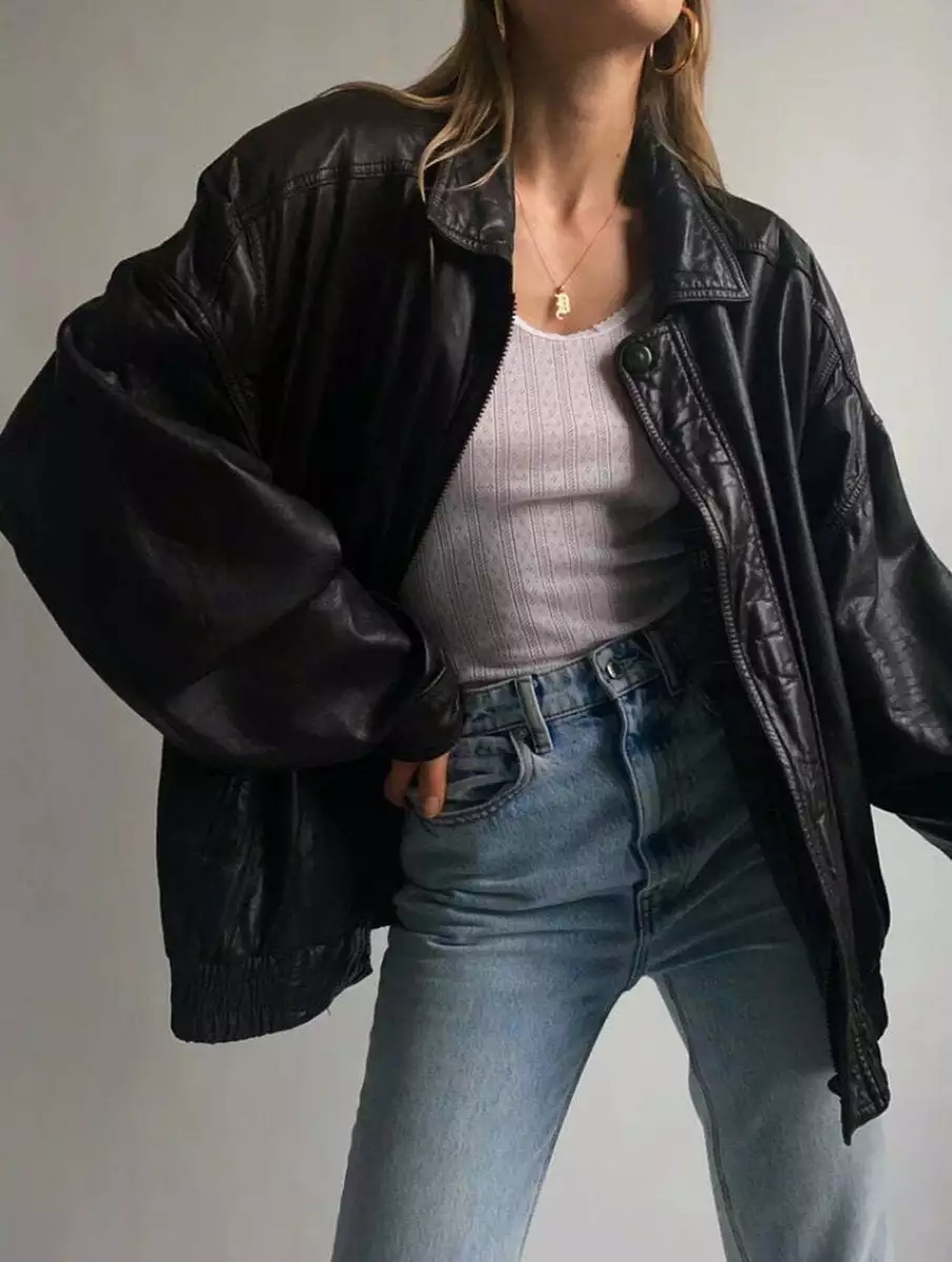 90s bomber top jacket outfit