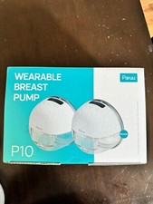Paruu P10 Hands-Free Breast Pump Wearable, 338mmHg Strong Suction, Low White