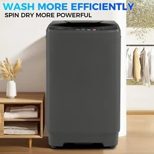 Portable Washing Machine 15.6Lbs Full Automatic Laundry Small Washer Machine New