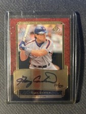 2003 SP Legendary Cuts GARY CARTER #10/50 On Card Auto Autograph NY Mets