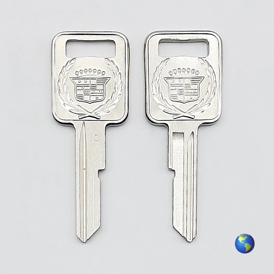 原装 B50-C 徽章钥匙坯适用于凯迪拉克、吉姆西、庞蒂亚克等(1 键) — 第 2/2 张图片