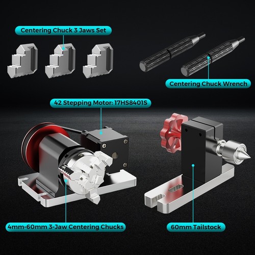 Twotrees 4. Achse Drehmodul Kit für TTC450 CNC Fräs- & Graviermaschine - Bild 12 von 12