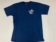 Anchored Kemp Mens Shirt Medium blue Leaders