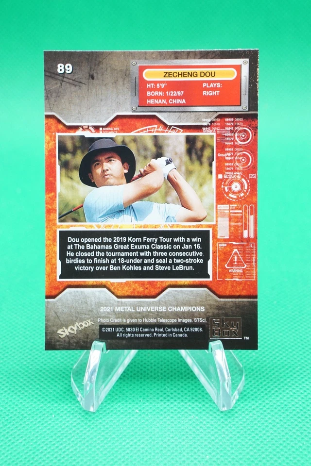 (5 Cards)2021 Metal Universe Champions Base Set #89 Zecheng "Marty" Dou SD9 - Image 2 of 4