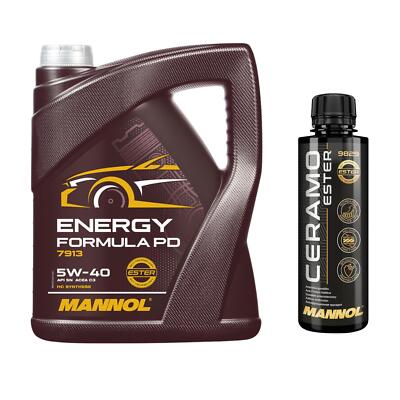 5L MANNOL Motoröl ENERGY FORMULA PD 5W-40 Inkl. Additive Ceramo Ester
