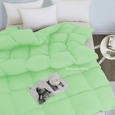 Amazing Down Alternative Comforter  Bedding Sets Sage Solid Select Item