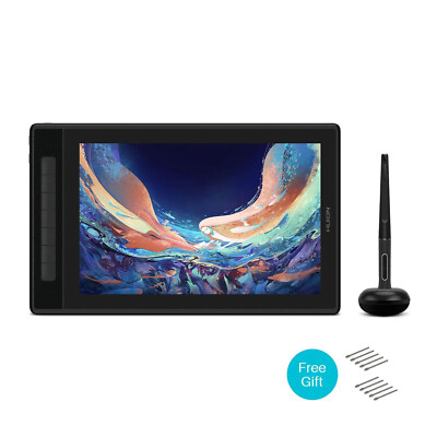 HUION KAMVAS PRO 13 New 2.5K Drawing Tablet +Limited Free Gift Felt Nibs PN05F