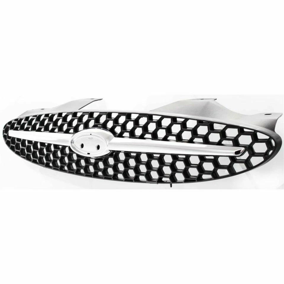 NUEVA REJILLA NEGRA IMPRIMADA CON BARRA CENTRAL CROMADA SE ADAPTA A TAURUS FO1200373 2000-2003 Foto 2 de 2