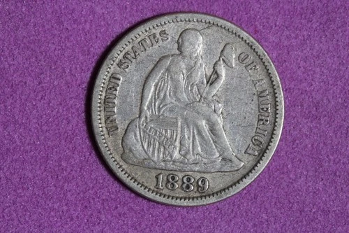 ESTATE FIND 1889 Seated Liberty Dime #K59862