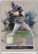 2017 Panini Diamond Kings DK Materials Holo Silver 36/49 Dave Winfield HOF mx0