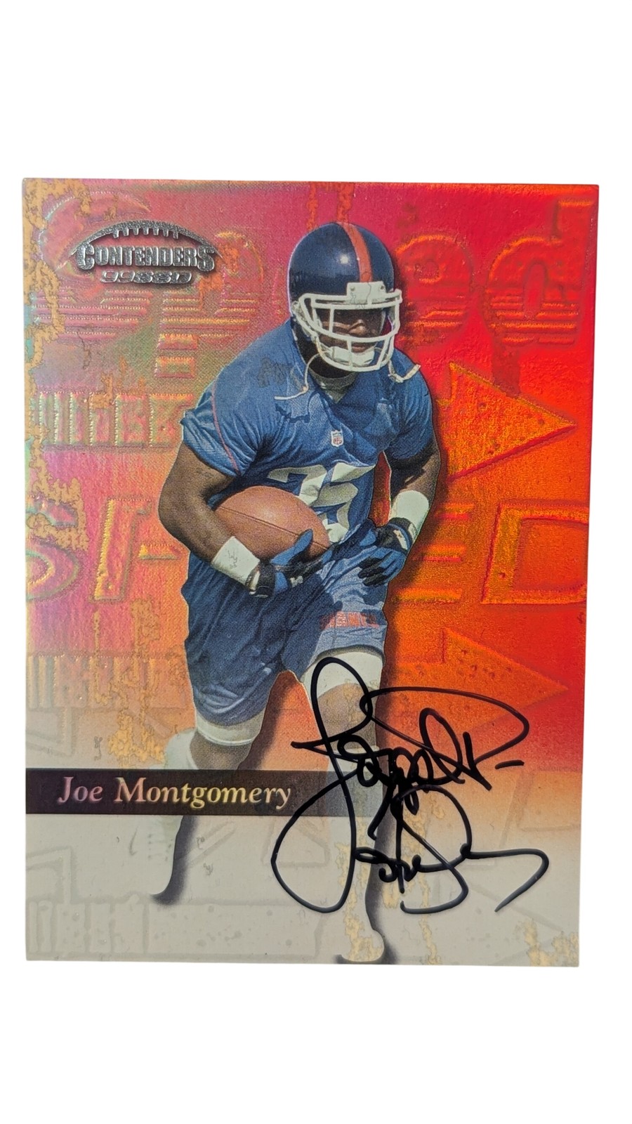 Joe Montgomery Playoff Contenders #185 Speed Red-Autograph