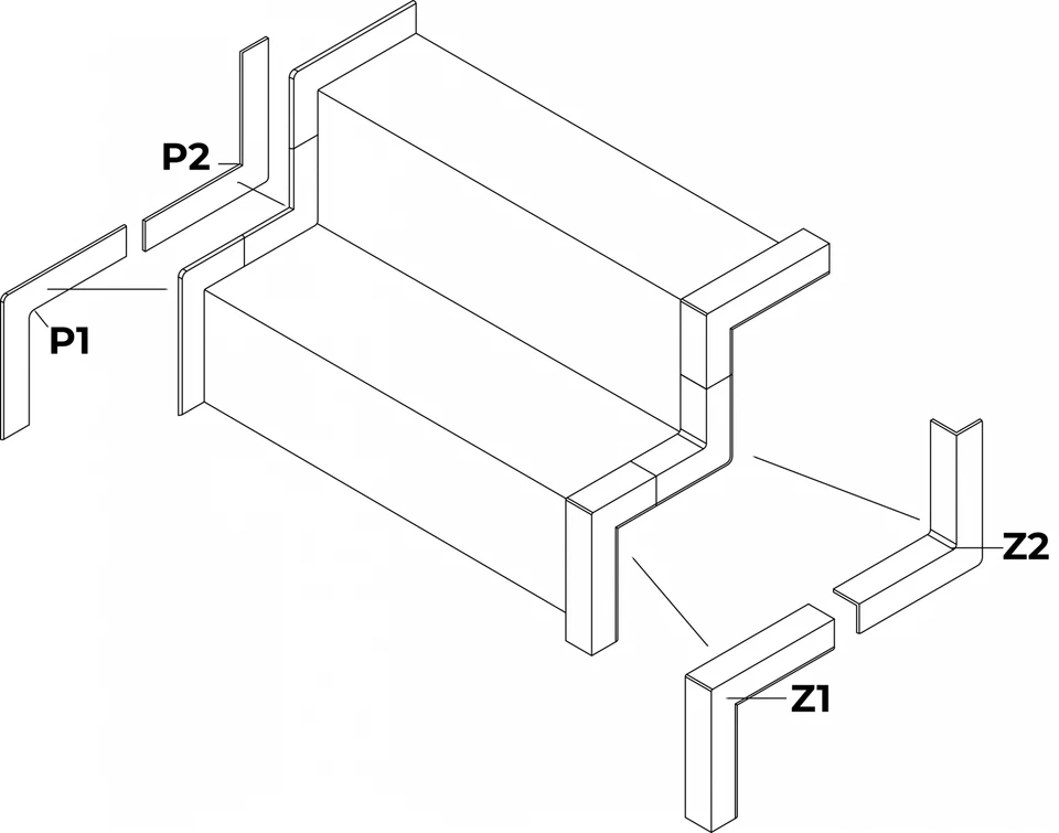 Système d'escalier Quest pour marches d'escalier en profil de bord... - Photo 3/4