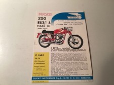 Ducati pagina depliant 250 Mach/1 & Mark III "semi racer" olandese DinA5 orig.