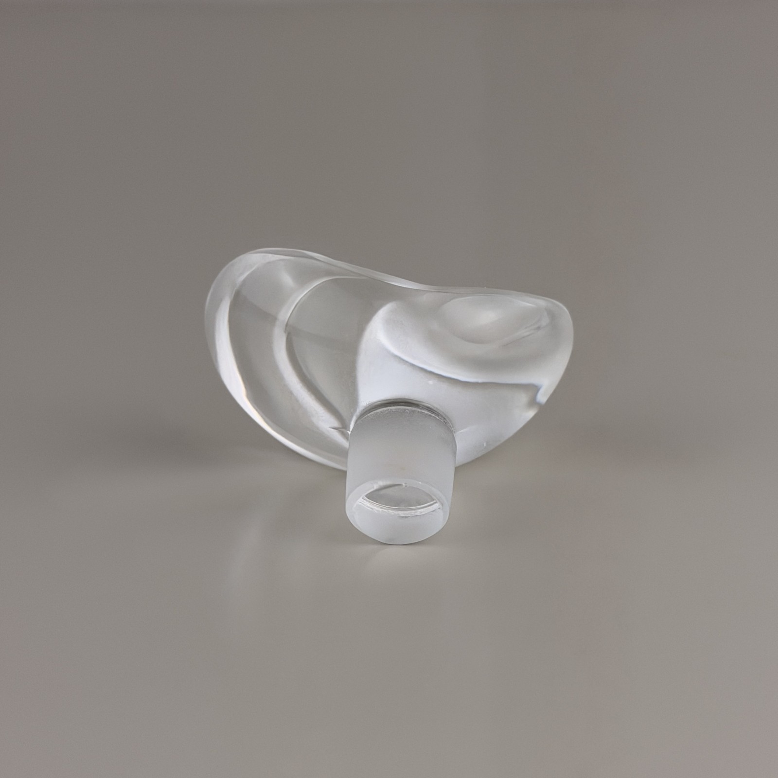 SAMOA CLEAR & SATIN PERFUME BOTTLE BY LALIQUE CRYSTAL FRANCE Vintage Mint