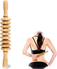 Wood Therapy Roller Massage Tools, Lymphatic Drainage Massager, Wooden Massag...
