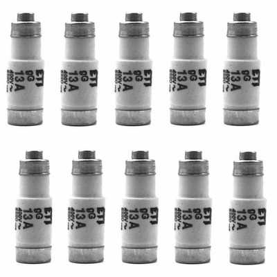 10 x Schmelzsicherungen 13A Neozed E14 Sicherungseinsatz D01