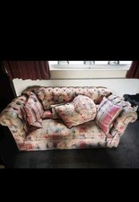 Tartan Cheterfield 2 Seater Love Seat Sofa